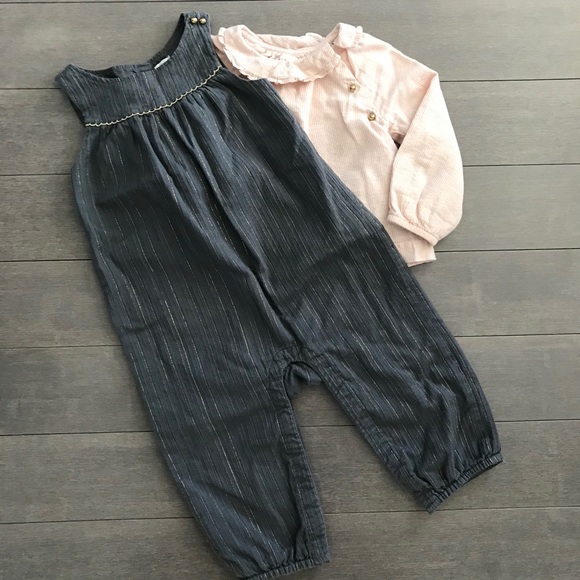 Beautiful GAP pink and gold stripped top - Picture 5 of 5